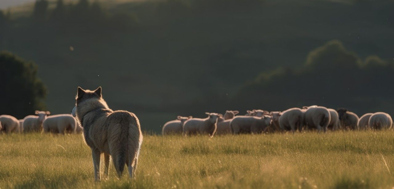 Referenzwerte für Wolfspopulation irrelevant: Herdenschutz als (Foto: AdobeStock - Elisabeth Cölfen 583899007)