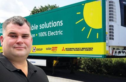 Zippel Fresh pilotiert erfolgreich emissionsfreien e-Reefer-Trailer der TIP (Foto: TIP Group)